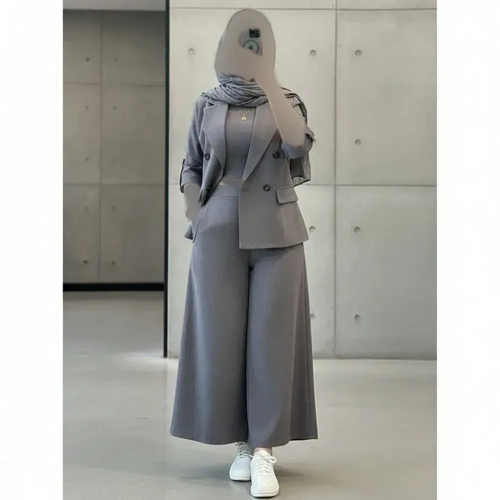 ست کت و شلوار زنانه جنس پرشیا مکانیک مدل رامونا