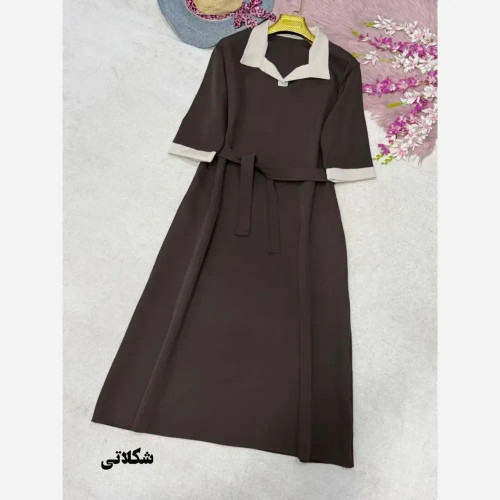 پیراهن مازراتی مدل شایلی جیبدار فری سایز 38 تا 46