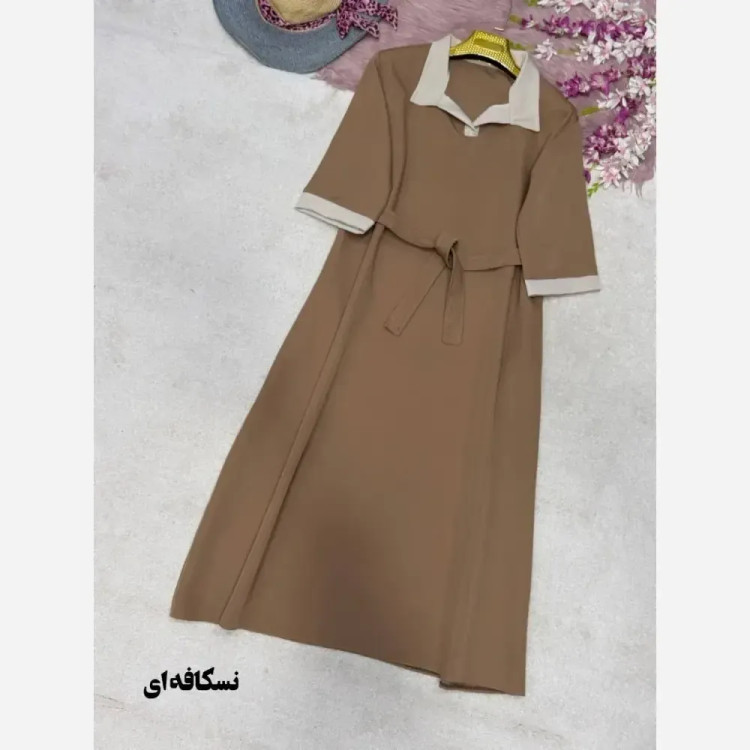 پیراهن مازراتی مدل شایلی جیبدار فری سایز 38 تا 46