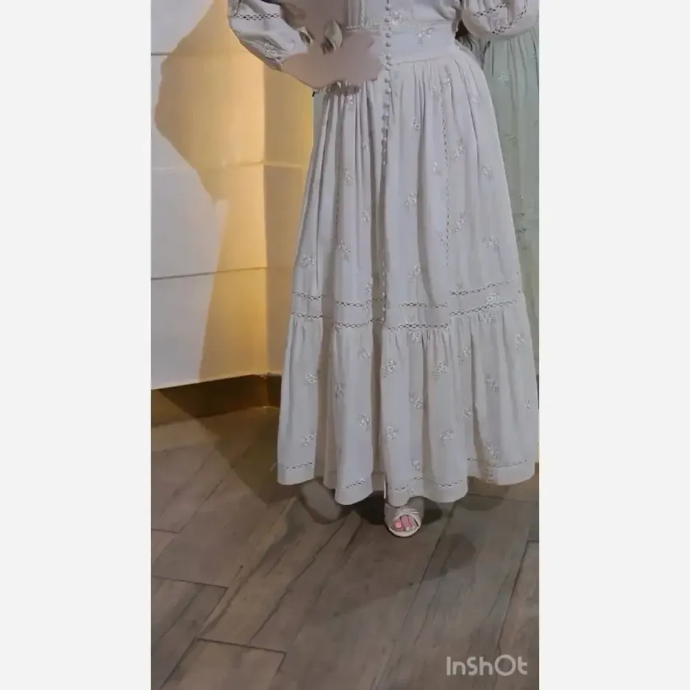 پیراهن ساحلی زنانه جنس لینن قد 140 سایز بزرگ