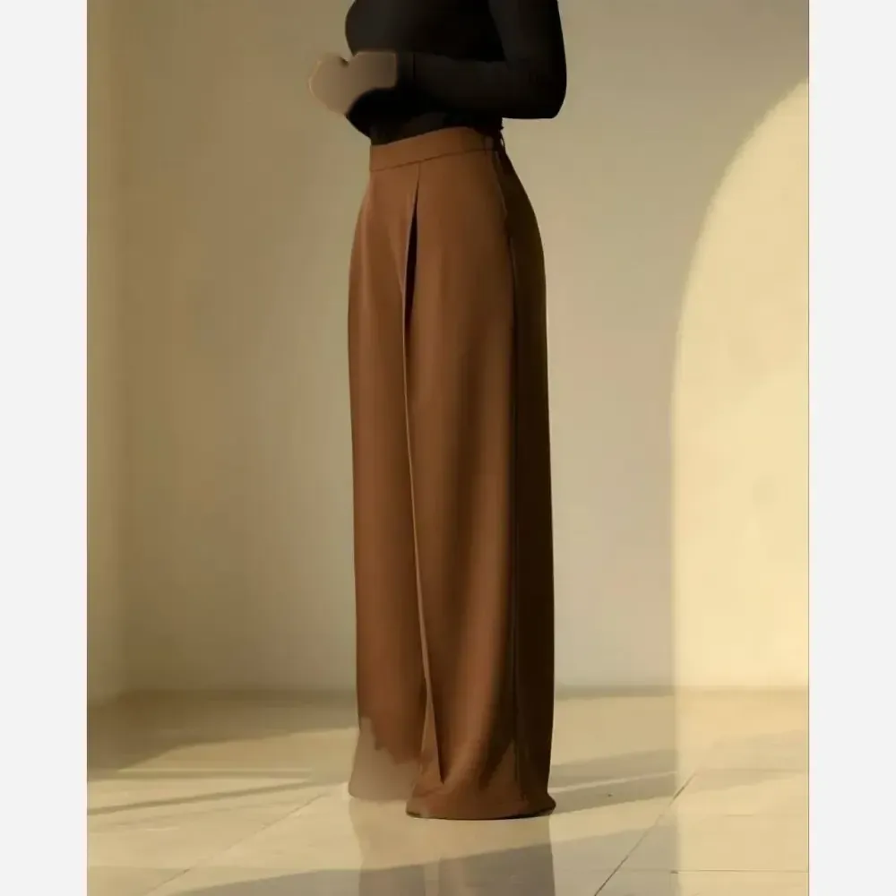 شلوار بگ زنانه پارچه مازراتی درجه یک رنگ بندی متنوع سایز L تا 3XL