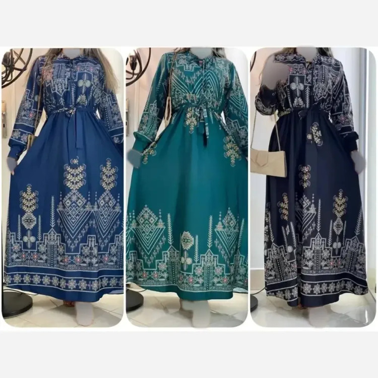 ساحلی بوگاتی کتیبه دار زنانه زرشکی فری سایز 38 تا 48 قد 133