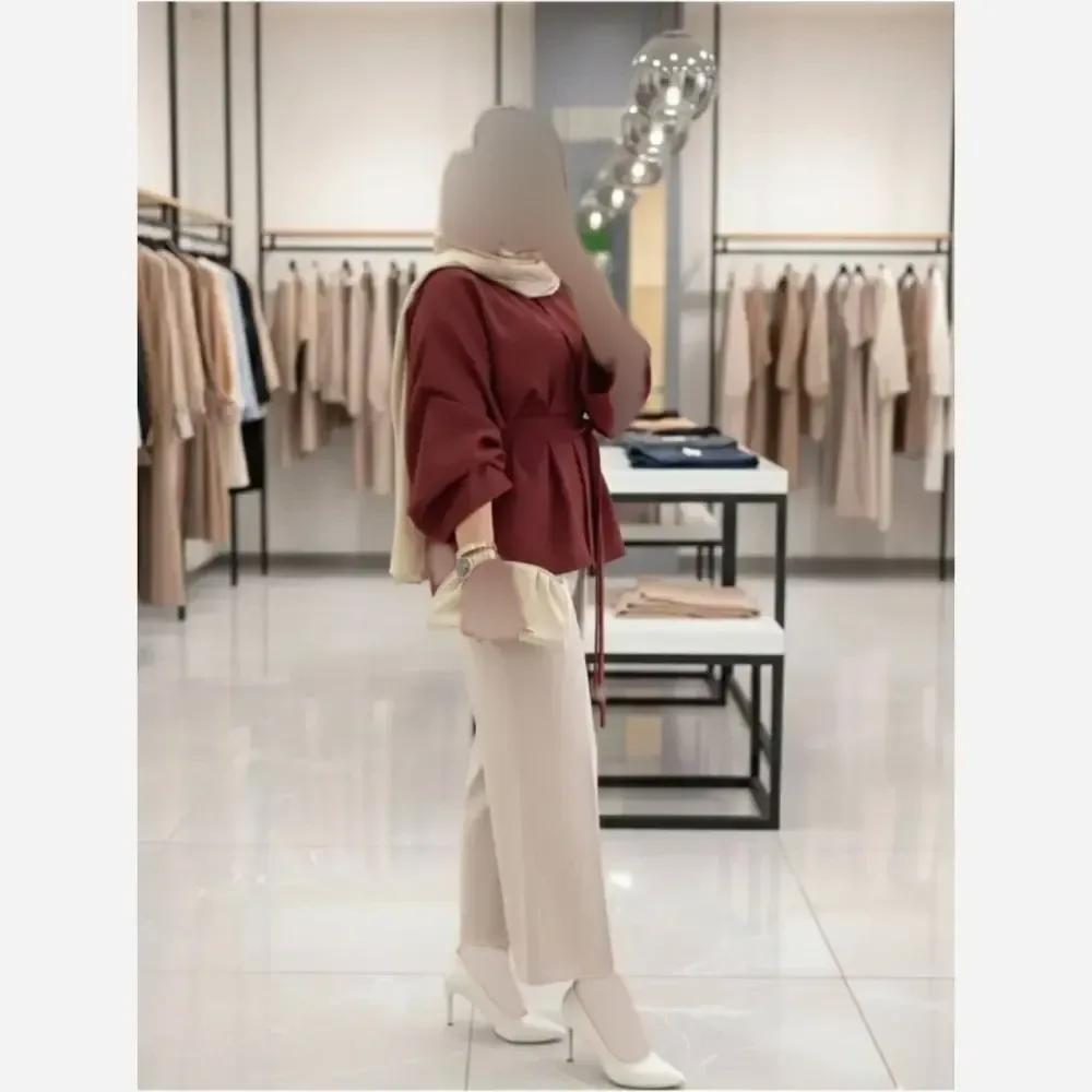 ست مانتو و شلوار لاکرو سوپرمازراتی فری سایز زنانه 38 تا 46