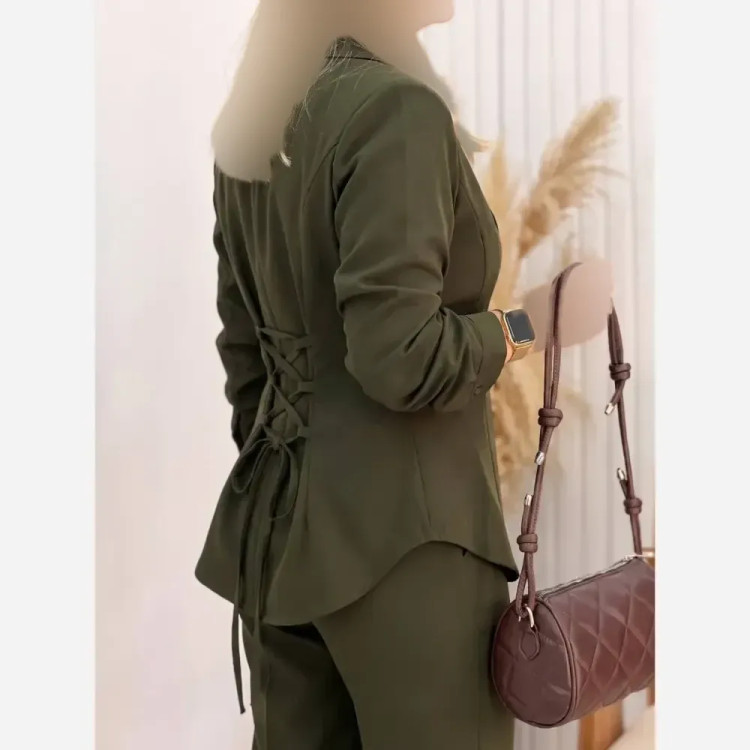 شومیز آلبورا لنین با کیفیت بند تنظیم سایز فری سایز زنانه