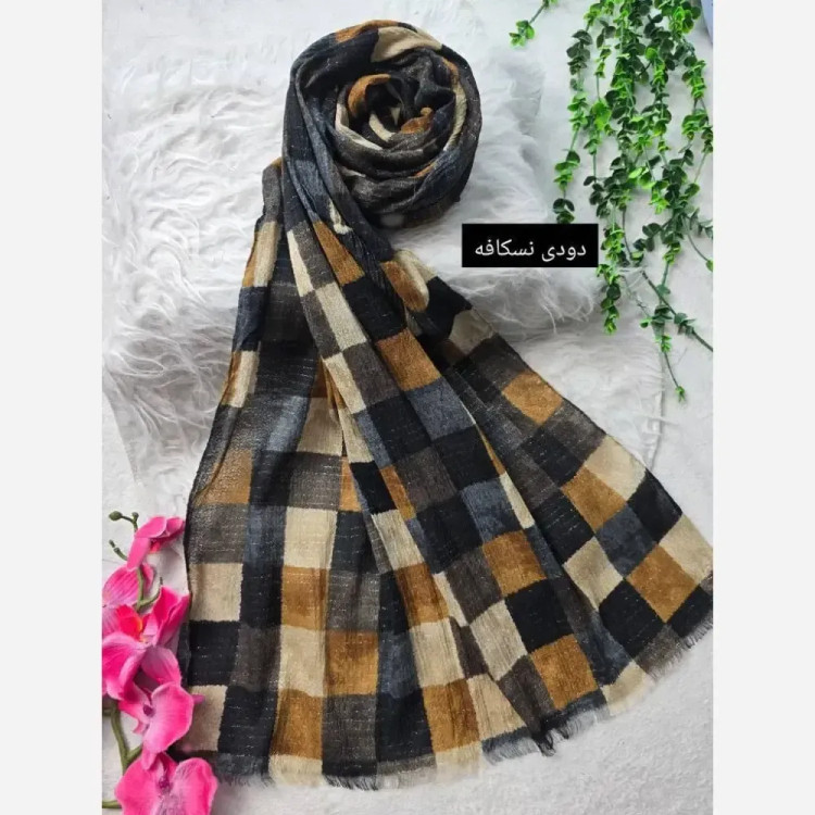 شال ماه تاج کریشه سافت برشکا ابعاد 195x58 فری سایز