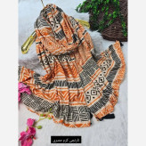 شال مصری نخ سانسفور ابعاد 182*70 فری سایز رنگبندی سرمه، زرشکی، کرم نارنجی، طوسی نارنجی