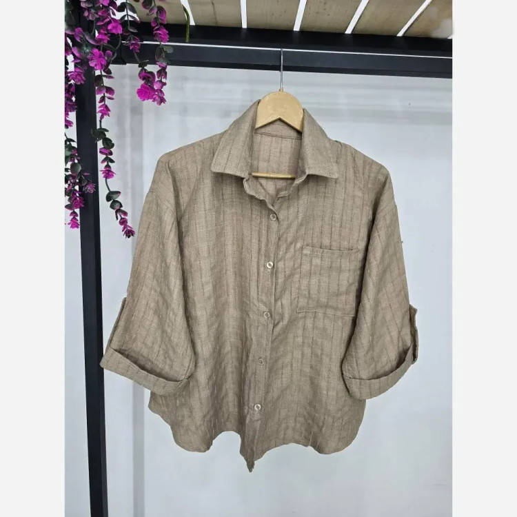 شومیز درسا شانتون ژاکارد برجسته فری سایز 36 تا 46 زنانه