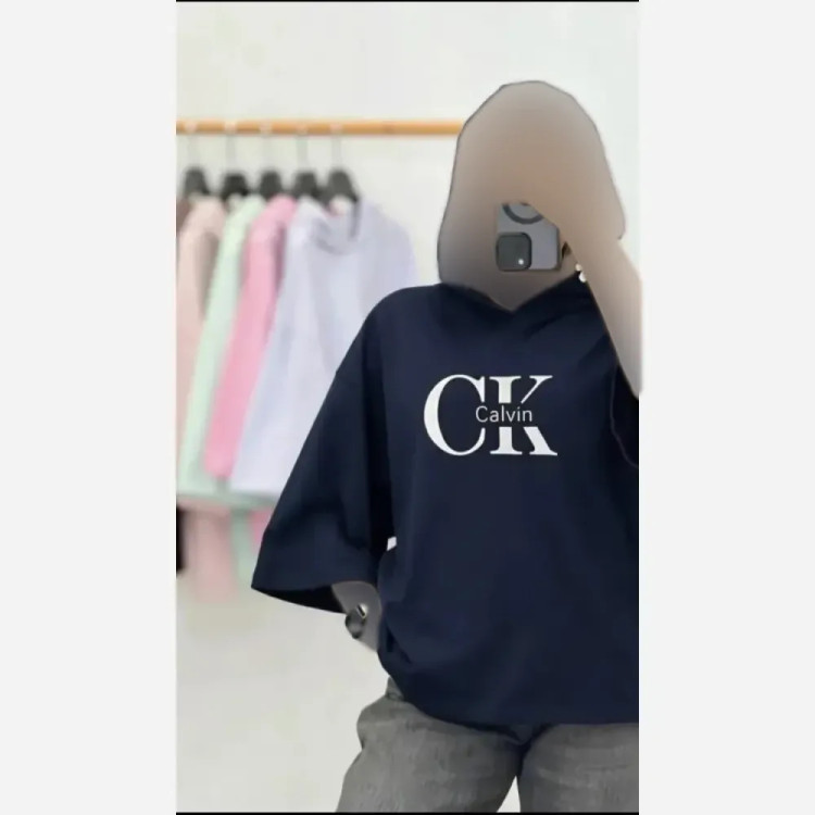 پلیور لانگ CK پنبه دبل بافت فری سایز زنانه
