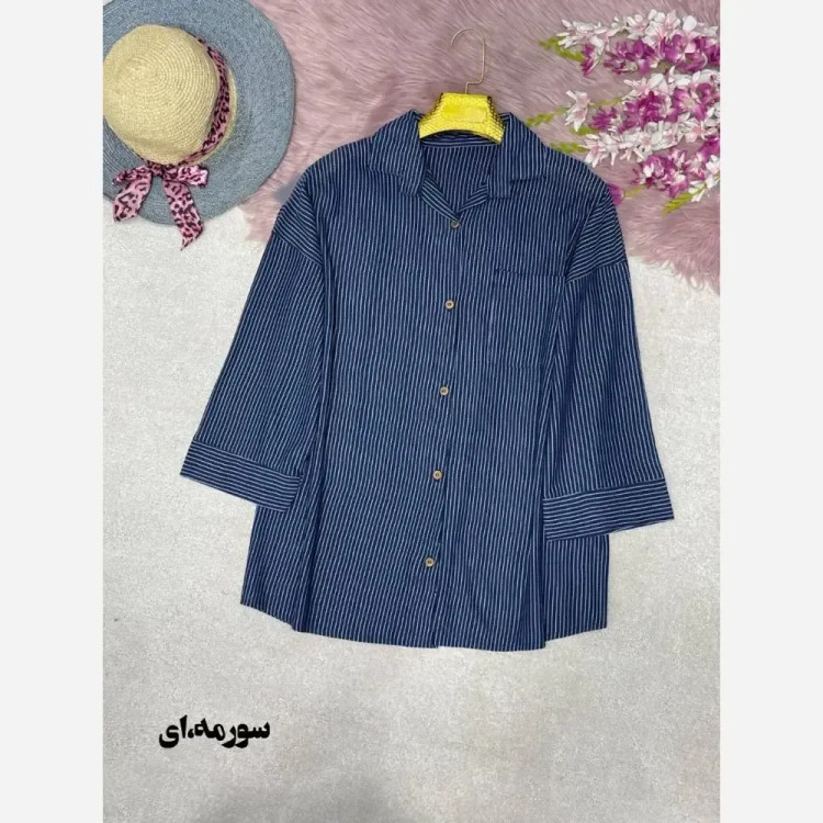 پانچ کیمونو مایا جنس مراکشی فری سایز مشکی سورمه ای