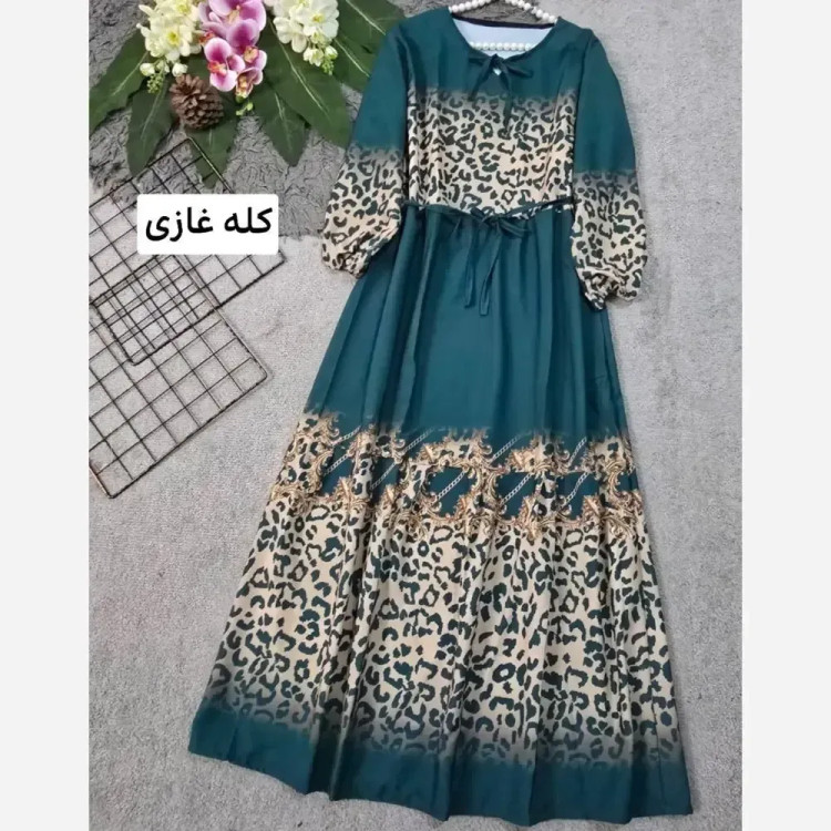 مانتو ساحلی زعفران بوگاتی فری سایز کرم کله غازی قد 130 سانت