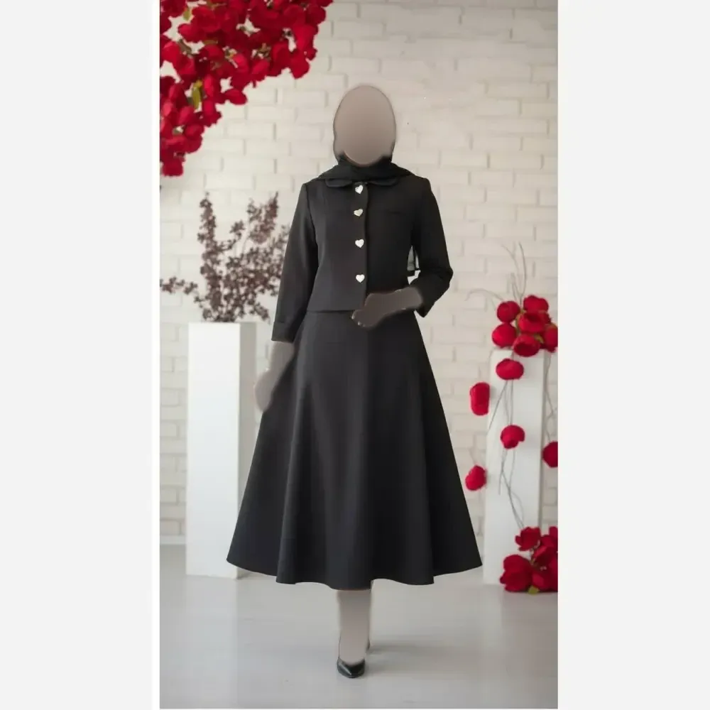 کت و دامن پریماه مازراتی مشکی سایز یک