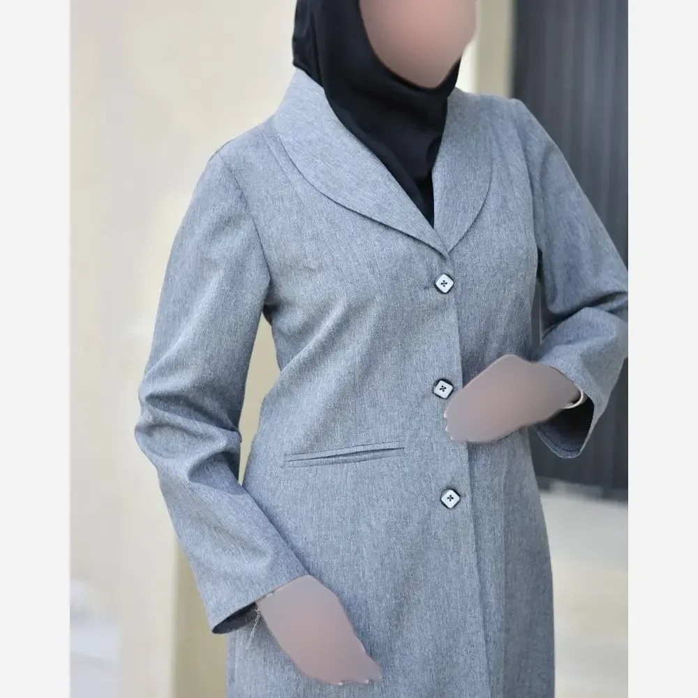 مانتو شلوار اداری ارغوان جنس پرشیا با کیفیت رنگ نوک مدادی طوسی نسکافه ای سایز 42 تا 52