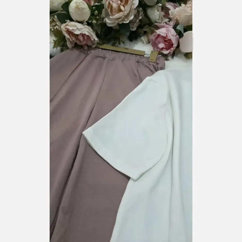 ست تیشرت شلوار Love زنانه گلکسی نخ پنبه فری سایز