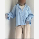 شومیز باکسی پنبه سوپر طرح ابرو بادی فری سایز 36 تا 48