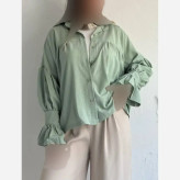 شومیز باکسی پنبه سوپر طرح ابرو بادی فری سایز 36 تا 48