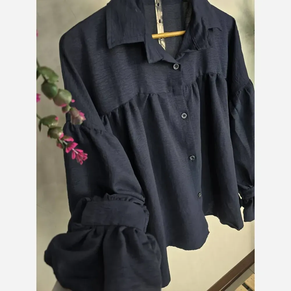 شومیز باکسی پنبه سوپر طرح ابرو بادی فری سایز 36 تا 48