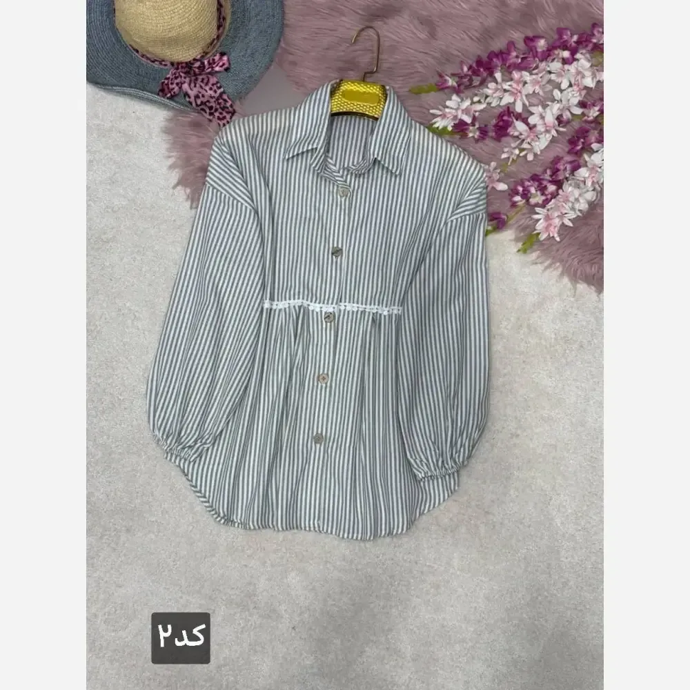 شومیز عروسکی آرتمیس جنس لنین پنبه سایز فری 38 تا 46