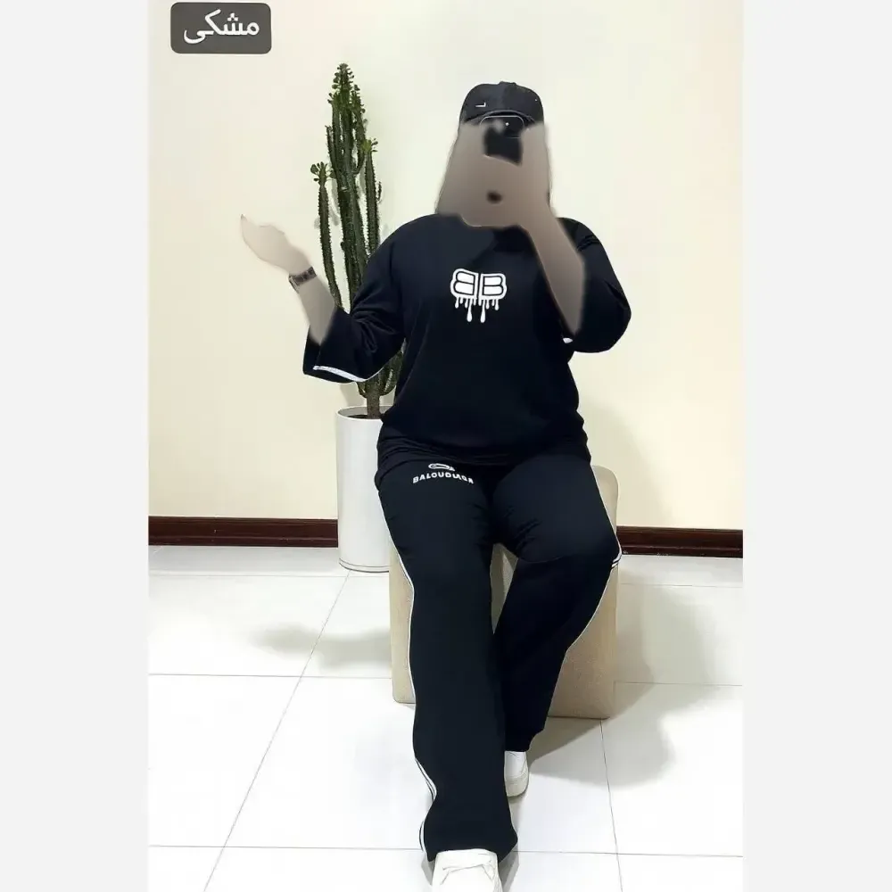 ست تونیک شلوار ویسکوز پنبه فول کش سایز فری 36 تا 46