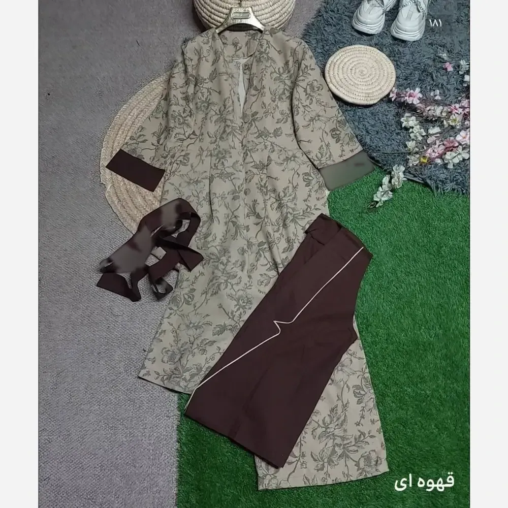 کت اورال آپامه لینن نچرال زنانه در رنگهای کرم روشن، قهوهای تیره، سرمهای تیره و سایز فری 38 تا 46