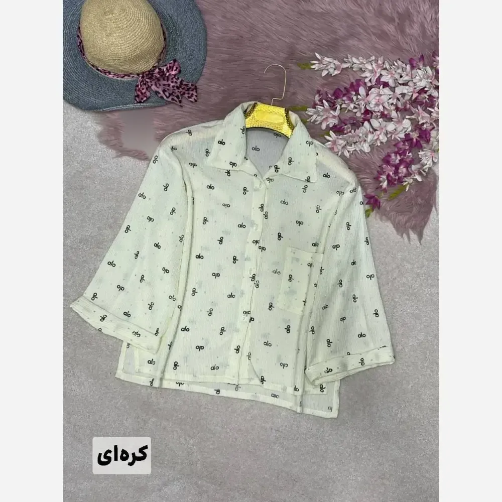 شومیز پاستیلی alo یبزی پفکی فری سایز صورتی آبی کرهای آدامسی