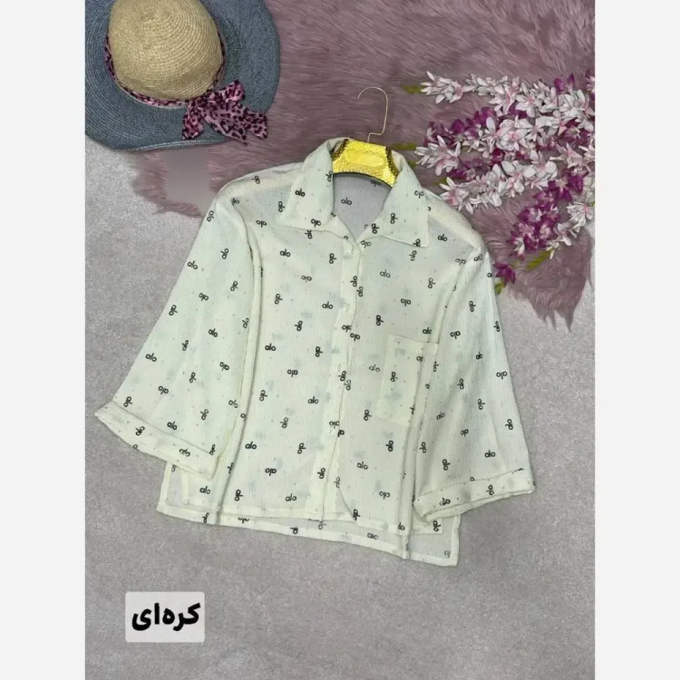 شومیز پاستیلی alo یبزی پفکی فری سایز صورتی آبی کرهای آدامسی