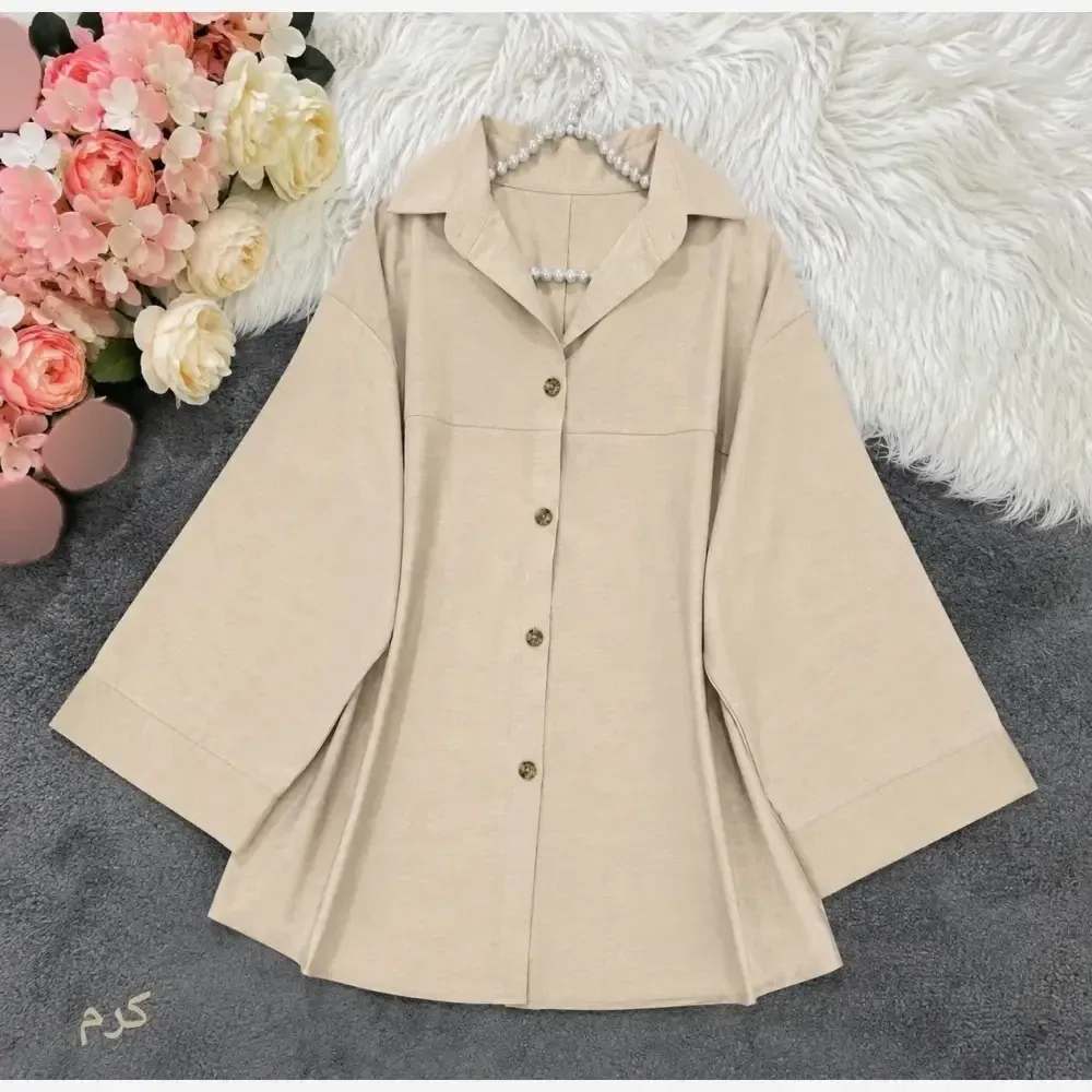 شومیز باکسی فلورا زنانه فری سایز تا 48