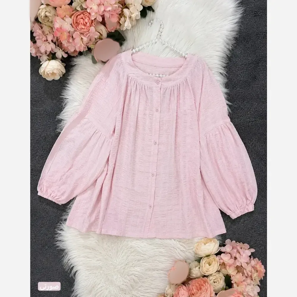 مانتو نوفل پلاس عروسکی کوتاه فری سایز تا 48