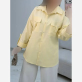 شومیز زنانه جیب صلیبی جنس پری خنک و سبک سایز فری 38 تا 48