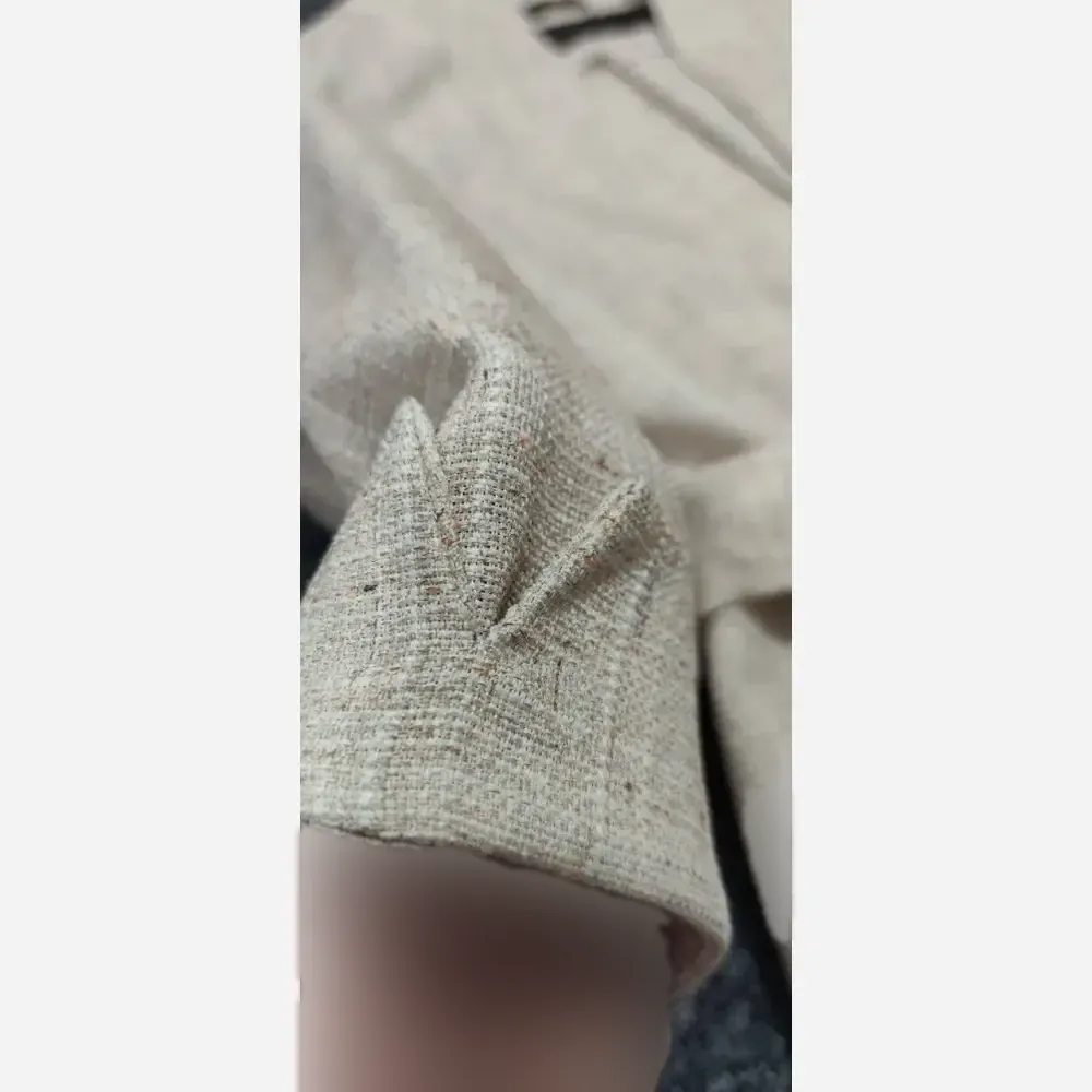 کت کنفی تیارا زنانه جنس کنفی درجه یک رنگ مشکی کرم طوسی استخونی سایز 1 و 2