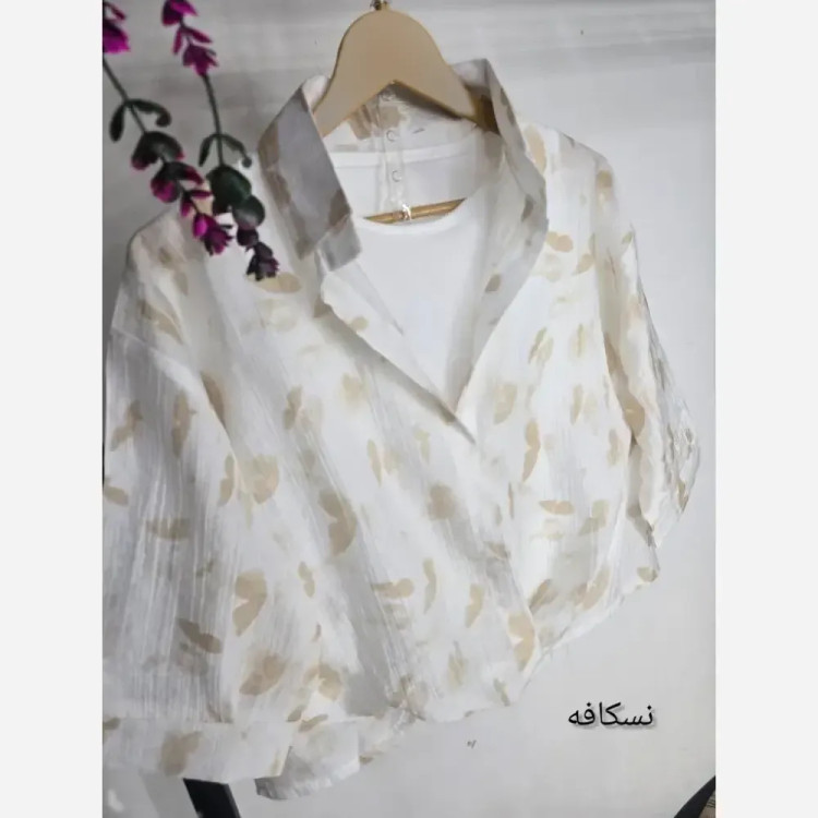 ست دو تکه پروانه تاپ فانریپ و رویه شیشه ای فری سایز 36 تا 46