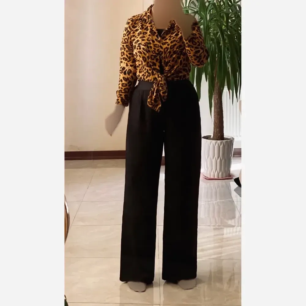شلوار بگ مازراتی زنانه مشکی سایز L تا 2XL