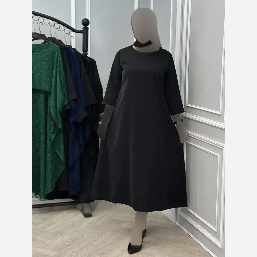 ست دانتل سرمه مشکی کرپ بوگاتی گیپور سایز فری 38 تا 46