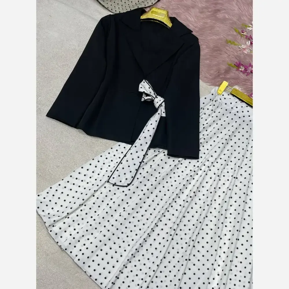 ست کت دامن دایان کرپ مازراتی بوگاتی فری سایز 38 تا 44