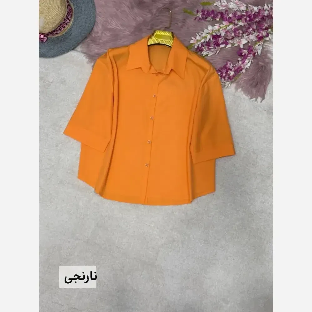 شومیز پاستیلی وانیا فری سایز 38 تا 48 جنس پری خنک و سبک