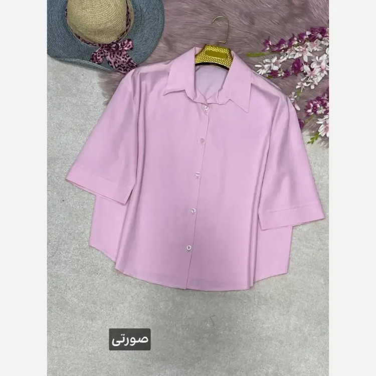 شومیز پاستیلی وانیا فری سایز 38 تا 48 جنس پری خنک و سبک