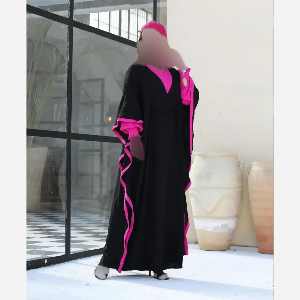 عبا طرح دیبا جنس ابروبادی زیپدار فری سایز