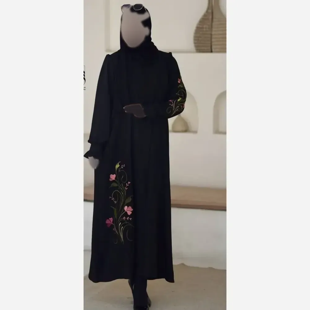 عبا فرشته مشکی الیزه درجه یک تنخور عالی شیک کیفیت تضمینی قد 135 مناسب سایز 38 تا 52