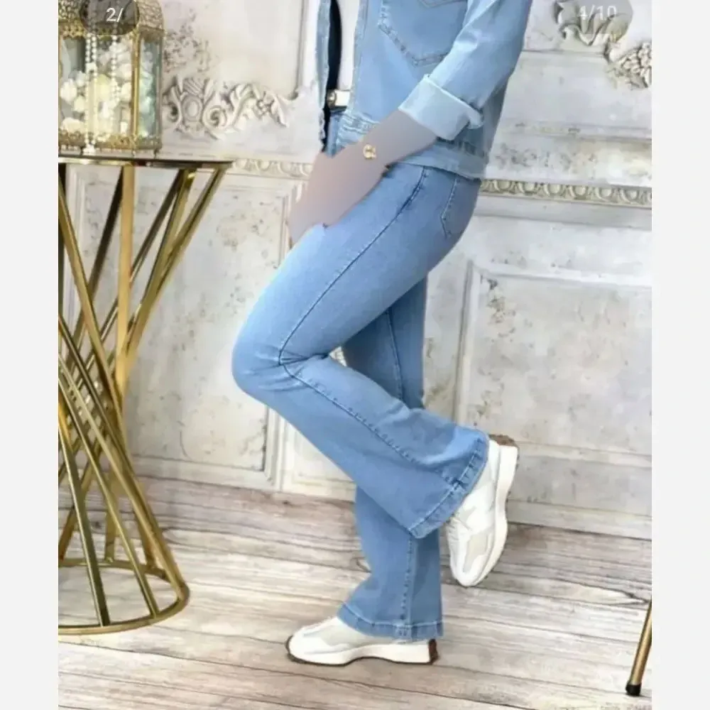 شلوار دمپا نیلی جنس نیل پنبه درجه یک