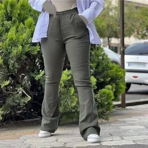 شلوار دمپا نیلی جنس نیل پنبه درجه یک