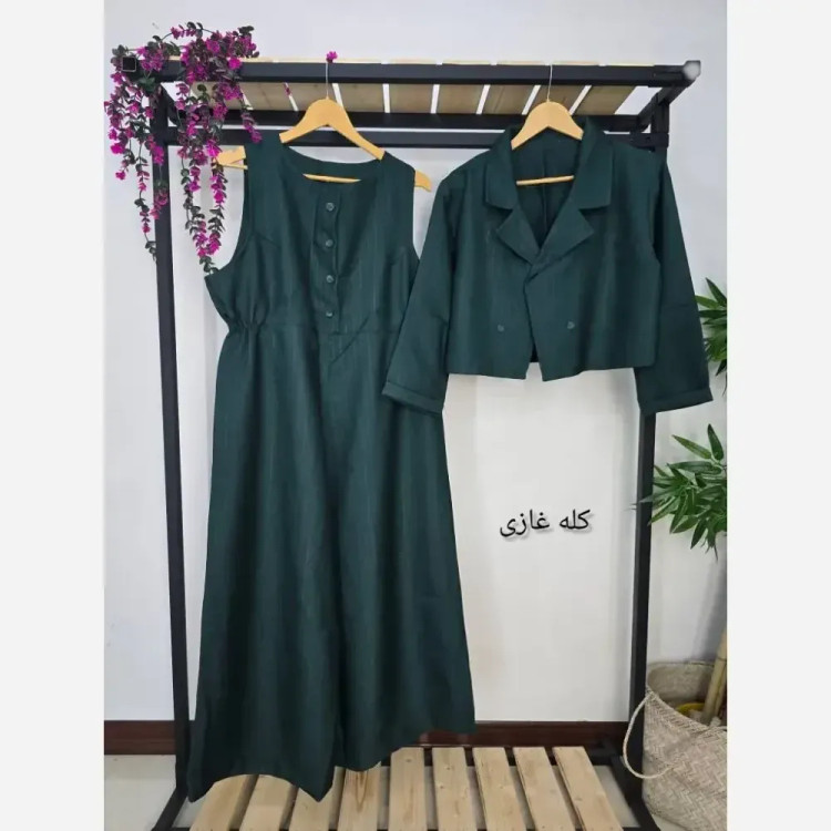ست کت اورال غنچه جنس شانتون ژاکارد فری سایز