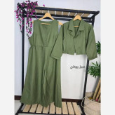 ست کت اورال غنچه جنس شانتون ژاکارد فری سایز