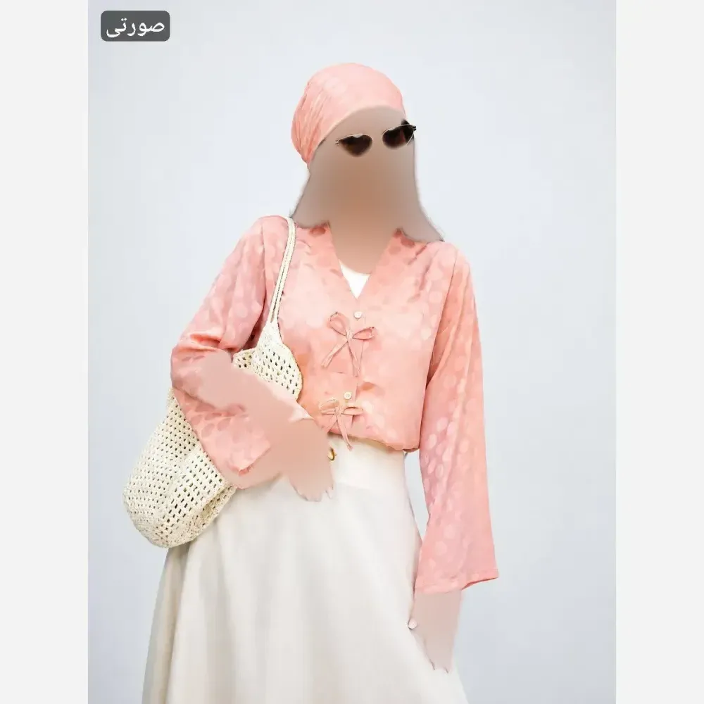 ست مانتو و اسکارف رابرت جنس کریشه شیمر وارداتی فری سایز