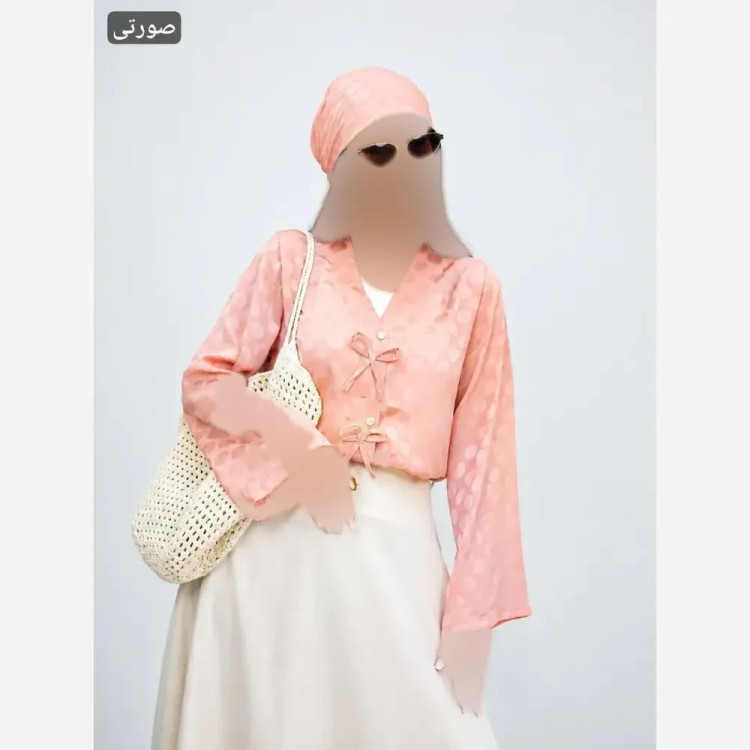 ست مانتو و اسکارف رابرت جنس کریشه شیمر وارداتی فری سایز