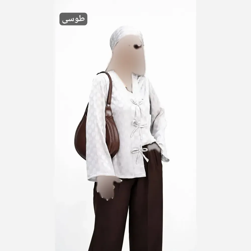 ست مانتو و اسکارف رابرت جنس کریشه شیمر وارداتی فری سایز