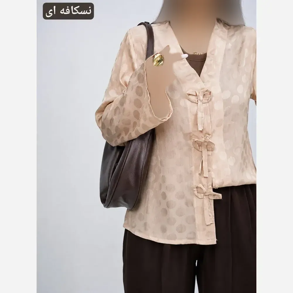ست مانتو و اسکارف رابرت جنس کریشه شیمر وارداتی فری سایز