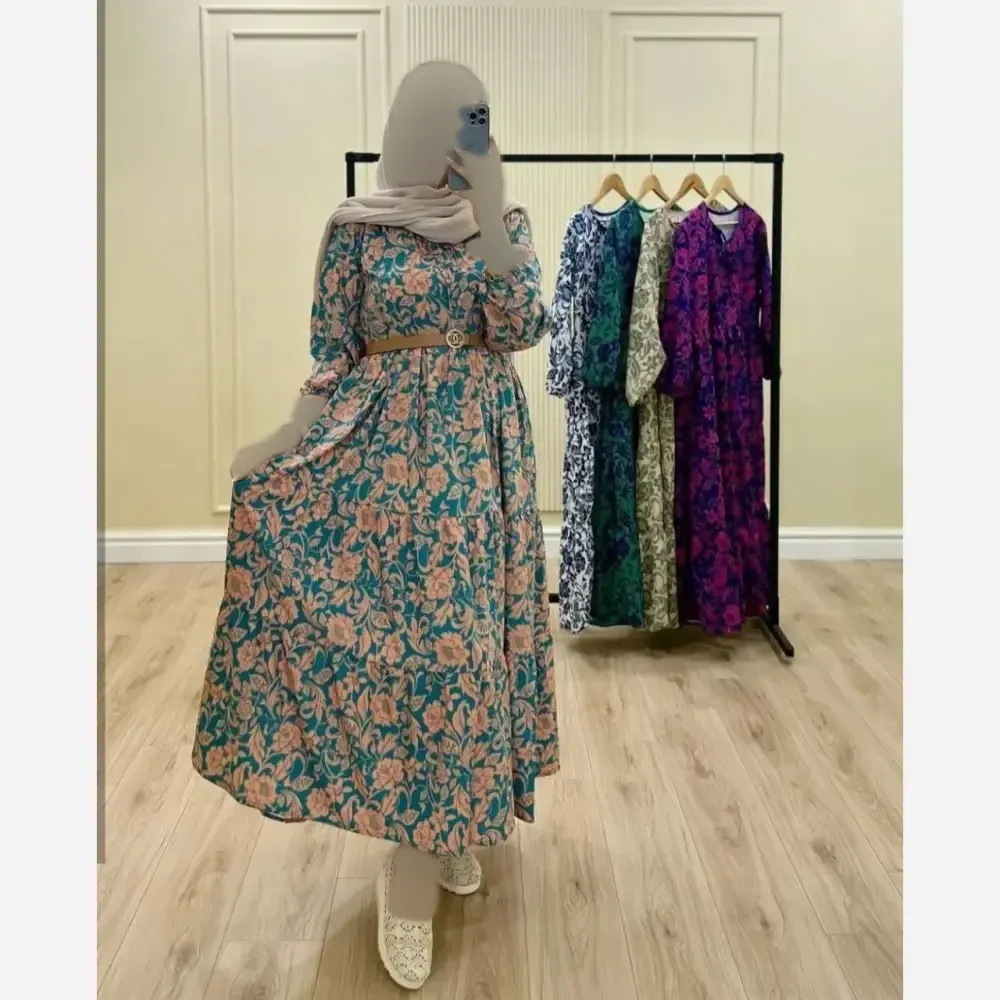 پیراهن ساحلی بوگاتی فلور درجه یک فری سایز 38 تا 48