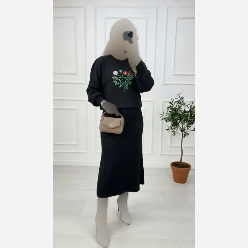 ست سارافون و بلوز بافت درجه یک فری سایز