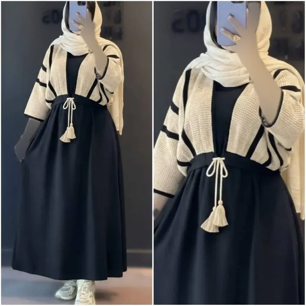 سارافن و کراپ نیلو جنس شانتون گرم بالا فری سایز 38 تا 46