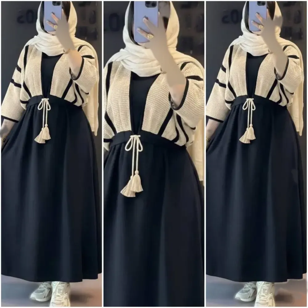 سارافن و کراپ نیلو جنس شانتون گرم بالا فری سایز 38 تا 46