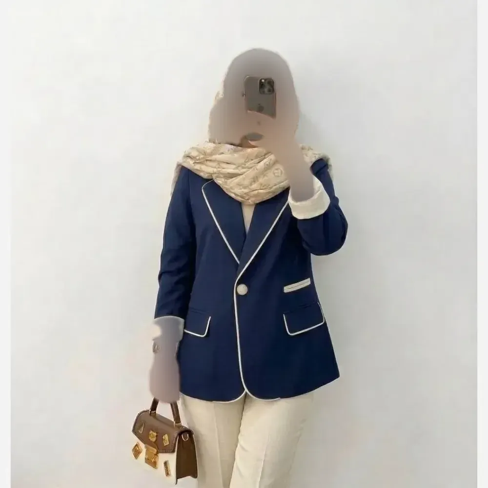 کت مزونی سروه جنس مازراتی درجه یک رنگ سورمه ای و مشکی سایز 1 و 2